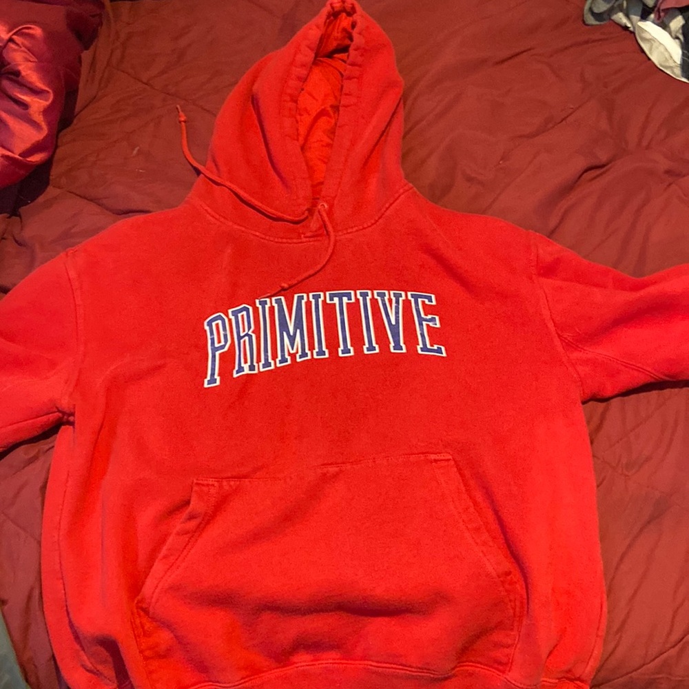 Large Red Primitive Hoodie